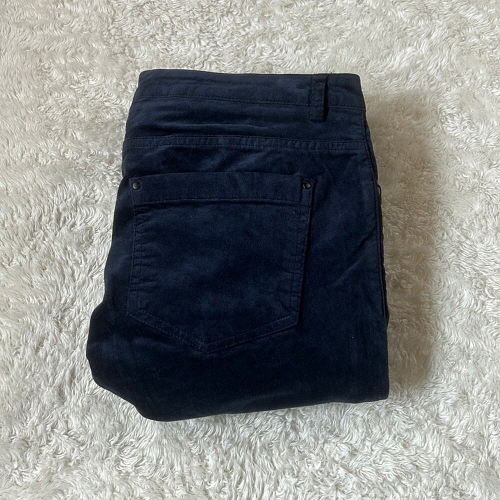 Yerse Deep blue low rise velvet skinny jeans pants NWT‎ small T1 30x31